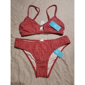 NWT Atlantis Cut-Out Bikini Top & Standard Bottoms Set